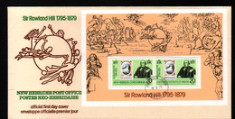 New, Nouvelles Hebrides,Sir Rowland Hill, 1795-1879 - FDC