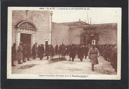 CPA Forçats Bagne Bagnards Prison Saint Martin De Ré Ile De Ré écrite - Ile De Ré