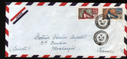 Cote Française Des Somalis, Djibouti, Lettre Pour La France De 1957 - Storia Postale