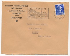 Enveloppe - OMEC Secap - AUXERRE (Yonne) - Cité D'Avenir / Carrefour Du Tourisme - 1958 - Sellados Mecánicos (Publicitario)