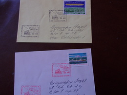 B711  2 Buste Romania Calarasi - Postmark Collection