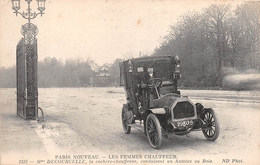 PARIS NOUVEAU - Les Femmes Chauffeur - Mme DECOURCELLE, La Cochère-Chauffeuse Conduisant Un Autotax Au Bois - Arrondissement: 16