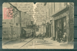 79 - MAUZE - Grande Rue - COMMERCES - Carte Très Abimée Postée à Niort En 1905 - Mauze Sur Le Mignon