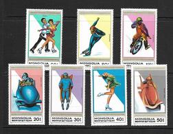 MONGOLIE 1989 SPORTS DE GLACE YVERT N°1703/09  NEUF MNH** - Winter (Other)