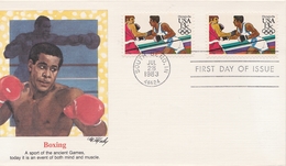 OLYMPIC GAMES OLYMPISCHE SPIELE JEUX OLYMPIQUES 1984 - USA 1983  FDC BOXING BOXE BOXEN BOXEO BOKS BOX - Summer 1984: Los Angeles