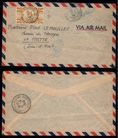 NOUVELLE CALEDONIE - NOUMEA / 1948 LETTRE AVION POUR LA FRANCE - LA FRETTE (ref LE3073) - Covers & Documents