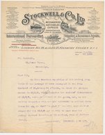 Factuur / Brief London 1920 - Stockwell & Co.- Packers -  Steamboat - Truck - Steam Train - Verenigd-Koninkrijk