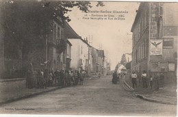 ARC LES GRAY   70  HAUTE SAONE   CPA  PLACE SANTUPERY ET RUE DE DIJON - Andere & Zonder Classificatie