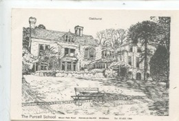 The Purcell School, Mount Park Road, Harrow On The Hill - Gravure E. B. 1/29/83 (cp Vierge) Oakhurst - Middlesex