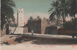 AK Scènes Types Oasis Mosquée Desert Bédouine Nomade Arabe Arab Arabien Afrique Africa Afrika Vintage Egypte Algerie ? - Afrique