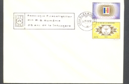 75077- ROMANIAN PHILATELISTS ASSOCIATION STAMP AND SPECIAL POSTMARK ON COVER, 1983, ROMANIA - Covers & Documents