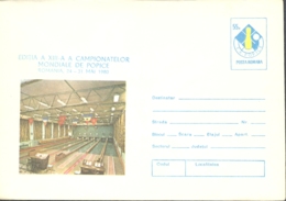 75173- WORLD BOWLING CHAMPIONSHIPS, SPORTS, COVER STATIONERY, 1980, ROMANIA - Pétanque