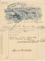 Factuur / Brief Sarstedt 1907 - A. Voss - Eisengiesserei - Vernickelungs Anstalt - 1900 – 1949