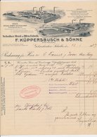 Factuur / Brief Gelsenkirche-Schalke 1907 - Kuppersbusch - Fabrik Fur Kochapparate - 1900 – 1949