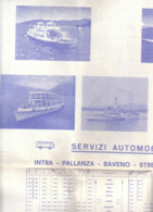 B2029 - NAVIGAZIONE LAGO MAGGIORE - ORARIO E TARIFFE 1978/NAVE HELVETIA/NAVE GENOVA/ALISCAFO FRECCIA DEL VERBANO - Europa