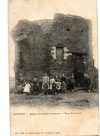 Aarschot Ruines Des Anciens Remparts Tour D'Aurelien Animatie Nr 1928 Héliotype De Graeve Gand Verstuurd 1909 - Aarschot