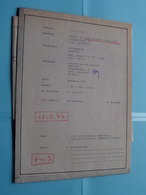 MACHELEN Lindegaarde Plan/Schaal 1/50 - 1/500 - 1/1000 ( Zie Foto's > Arch. Van Den Branden ) Anno 1974 ! - Architektur