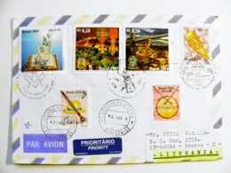 Cover Sent From Brzail 2004 Military Soldier Gun Medals Orders War Musical Instruments Anchor - Storia Postale