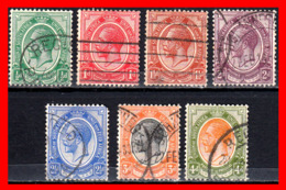 SOUTH AFRICA 7 SELLOS AÑO 1910 GEORGE V - Dienstzegels