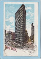 NEW  YORK  -  THE  FLATIRON  BUILDING .   JUNCTION  OF  BROADWAY-  1904  - - Empire State Building