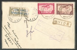 PA 1Fr. + 3Fr. Obl. Sc STANLEYVILLE Sur Enveloppe Par AVION Du 3-3-1935 Vers SChaerbeek Via Coquilhatville Et Bruxelles - Lettres & Documents