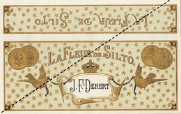 Fin 1800 étiquette Boite à Cigare LA FLEUR DE SILTO - Etiketten