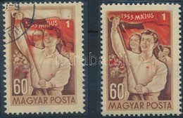 O 1953 Május 1, A Piros Szín Erős Eltolódásával / Mi 1304, Strongly Shifted Red Colour - Otros & Sin Clasificación