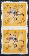 ** 1964 Olimpia 1Ft Pár, A Felső Bélyegen A Futó Bal Keze Nem Látszik (színeltolódás?) - Autres & Non Classés