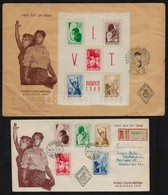 1949 VIT Sor + Blokk 2 Db FDC-n (22.500) - Other & Unclassified