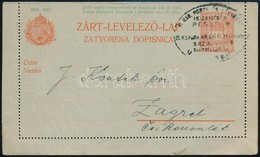 ~1915 10f Díjjegyes Kétnyelvű (magyar-horvát) Zárt Levelezőlap R! - Autres & Non Classés