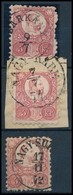 O 1871 3 Db Réznyomat 5kr '(S)ÁRKÁNY', 'NAGY-RÁBÉ', 'NAGY-SU(RÁNY)' (Gudlin 650 P) - Otros & Sin Clasificación