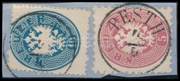 1863 10kr + 1864 5kr Vegyes Bérmentesítés ,,PESTH' - Sonstige & Ohne Zuordnung