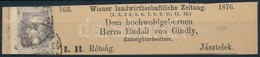 1876 Címszalag 'RÉTSÁG' érkezési Bélyegzéssel Jásztelekre - Autres & Non Classés