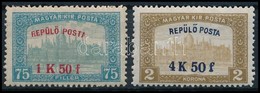 ** 1918 Repülő Posta Sor, Hiányos 'A' Az 1K50f értéken - Otros & Sin Clasificación