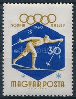 ** 1960 Téli Olimpia 30f ,,bekötött Ujj' Lemezhiba - Other & Unclassified