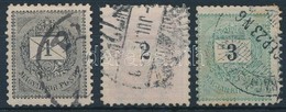 O 1898 1kr, 2kr, 3kr 11 1/2 Fogazással (15.000) - Sonstige & Ohne Zuordnung