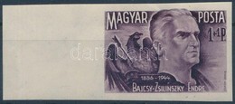 ** 1945 Bajcsy-Zsilinszky Endre ívszéli Vágott Bélyeg (25.000) (törések / Creases) - Other & Unclassified