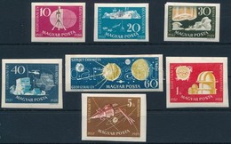 ** 1959 Nemzetközi Geofizikai év Vágott Sor (4.000) (30f Sarokhiány, 10f, 30f, 60f Törések, 60f Rozsdapötty) - Other & Unclassified