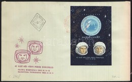 1963 Az Első Női-férfi Páros űrrepülés Vágott Blokk FDC-n (4.500) - Autres & Non Classés