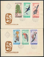 1966 Természetvédelem (II.) Vágott Sor 2 FDC-n - Autres & Non Classés