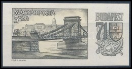 ** 1969 Budapest '71 (I.) Vágott Bélyeg (2.000) - Other & Unclassified