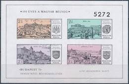 ** 1971 Budapest '71 (II.) Vágott Blokk (3.500) - Other & Unclassified