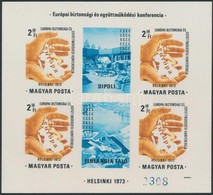 ** 1973 Helsinki Konferencia (I.) Vágott Blokk (25.000) - Other & Unclassified