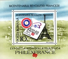 ROUMANIE -  Bicentenaire De La Révolution Française Et "Philexfrance'89" - Franz. Revolution