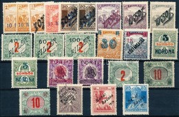 ** (*) * O 1919 24 Db Klf Megszállási Bélyeg, Közte Eltolódott Felülnyomások / Occupation Issues 24 Different Stamps, Si - Autres & Non Classés