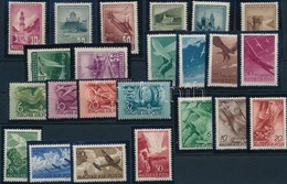 ** 1940-1947 Repülő Alap (I.)-(IV.) 1-1 Sor + Repülő (IV.) Sor + 1977 A Léghajó Története Emléklap (4.950) - Sonstige & Ohne Zuordnung