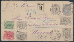 Finnország 1890 Ajánlott Levél Előlap / Finland Registered Cover Front To Hungary 'NYSTAD' - Nagy Kanizsa - Other & Unclassified