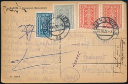 Ausztria 1922 - Other & Unclassified