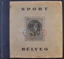 Olimpia és Sport Bélyegek Előnyomott Albuma 1896-1938, Használatlan, üres  / Album Of Olympia And Sports Issues 1896-193 - Other & Unclassified