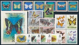 ** 1981-1994 Lepke Motívum 4 Sor + 1 Blokk + 2 önálló Bélyeg - Sonstige & Ohne Zuordnung